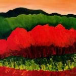 Abstrait-orange-et-vert
