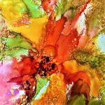 S.BArdos-Dobbek_Burst1_Alcohol-ink_12x12-Framed_175.00