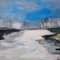 DFalcon-Lake-in-Winter-12x16-2-scaled