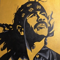 Carlos Santana Acrylic