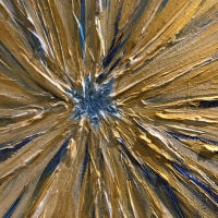 acrylic painting canvas stars