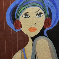 NATASHA Acrylic on Stretched Canvas