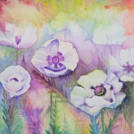 poppy field Mixed Media